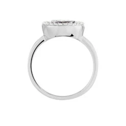 Bague Solitaire Aliou Argent Blanc Oxyde De Zirconium -Fanny Boutique FADFBZW1R2 view2