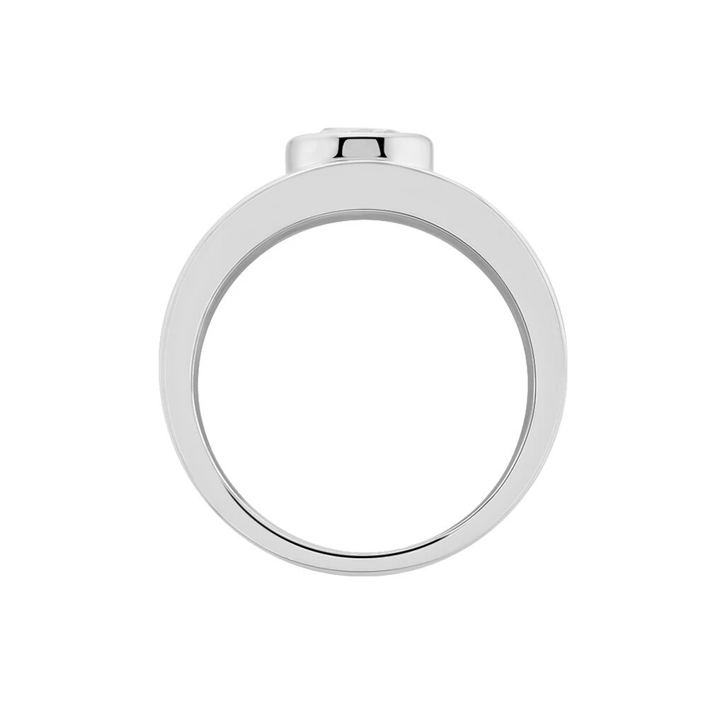 Bague Solitaire Electre Argent Blanc Oxyde De Zirconium 4 Bague Solitaire Electre Argent Blanc Oxyde De Zirconium – Image 3