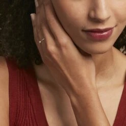 Bague Solitaire Etan Argent Blanc Oxyde De Zirconium -Fanny Boutique FADFBZW1TU model0