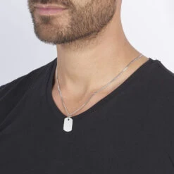 Pendentif Aymerik Argent Blanc -Fanny Boutique FAPHBW0286 model0