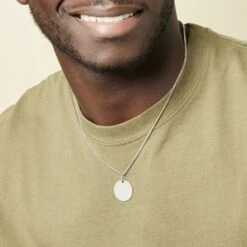 Pendentif Elisandre Argent Blanc -Fanny Boutique FAPHBW0287 model2