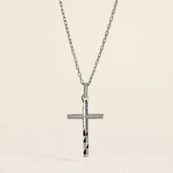 Pendentif Desilia Ciselée Argent Blanc -Fanny Boutique FAPMBW0178 view2