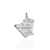 Pendentif Thea Argent Blanc