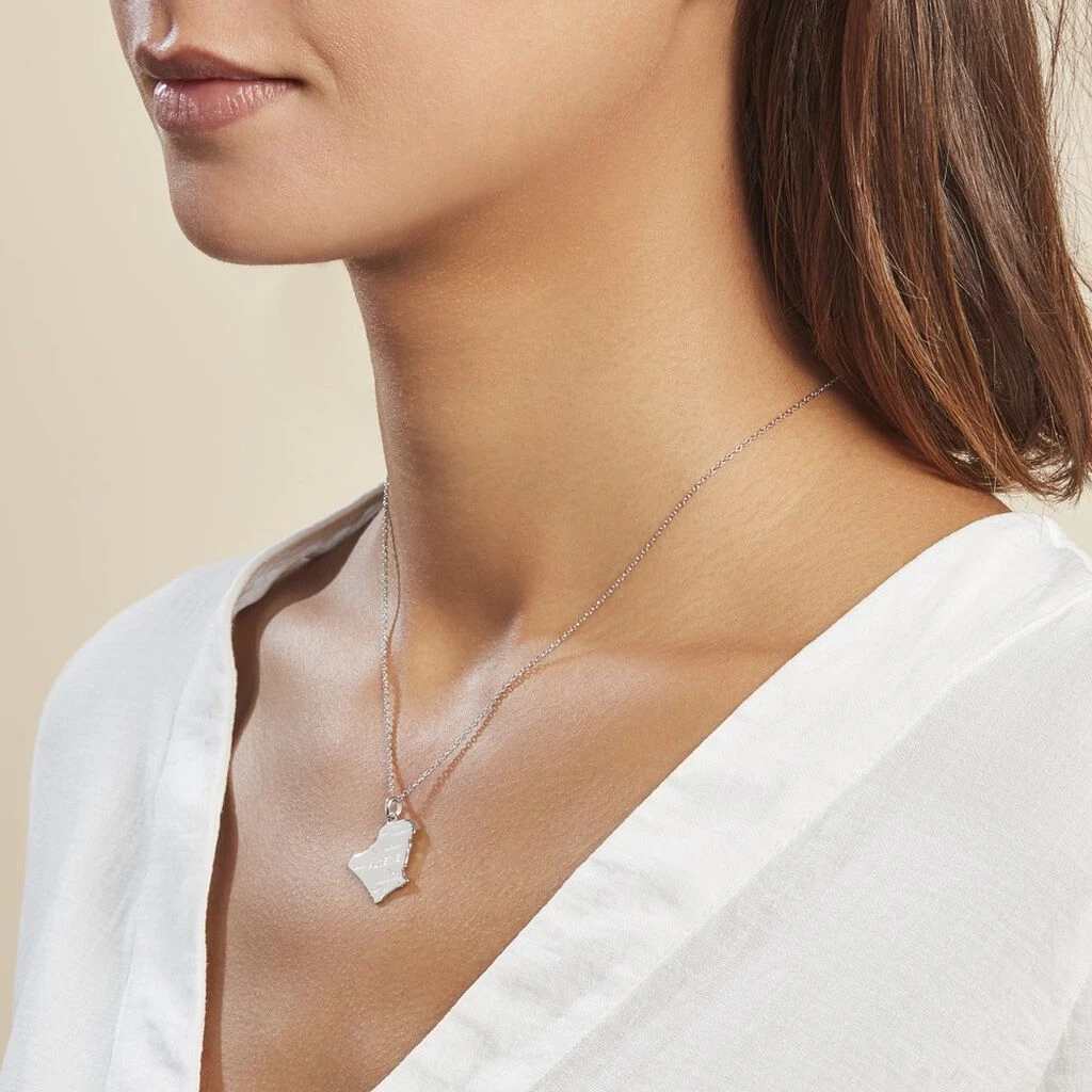 Pendentif Thea Argent Blanc 5 Pendentif Thea Argent Blanc – Image 3