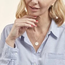 Pendentif Enee Argent Blanc -Fanny Boutique FAPMBW0803 model0