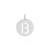 Pendentif Elio B Argent Blanc