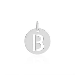 Pendentif Elio B Argent Blanc