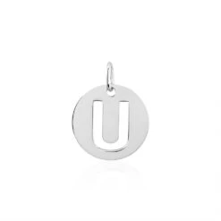 Pendentif Elio U Argent Blanc