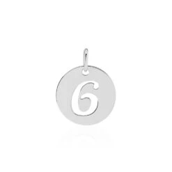 Pendentif Efiso Argent Blanc