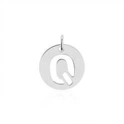 Pendentif Elio Q Argent Blanc