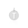 Pendentif Elio T Argent Blanc