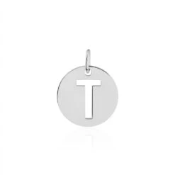 Pendentif Elio T Argent Blanc