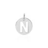 Pendentif Elio N Argent Blanc