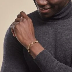 Bracelet Maille Acier Doré Virgil -Fanny Boutique FIBHJW0012 model0