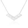 Collier Plastron Abby Acier Blanc -Fanny Boutique FICFBW0323 master