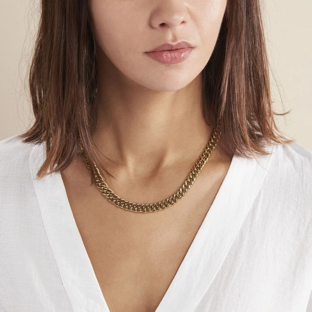 Collier Acier Doré Jonie 5 Collier Acier Doré Jonie – Image 3