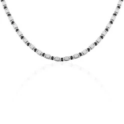 Collier Ephrem Acier Bicolore