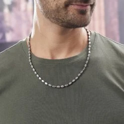 Collier Ephrem Acier Bicolore -Fanny Boutique FICH2W0033 model0