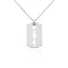 Collier Acier Blanc Isaac 2 Collier Acier Blanc Isaac -Fanny Boutique FICHBW0455 master