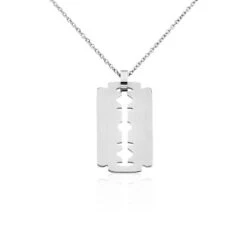 Collier Acier Blanc Isaac
