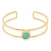 Bracelet Jonc Veina Plaqué Or Jaune Aventurine -Fanny Boutique FQBFJAV002 master