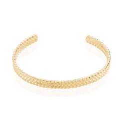 Bracelet Jonc Lilya Plaqué Or Jaune