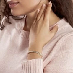 Bracelet Jonc Lilya Plaqué Or Jaune -Fanny Boutique FQBFJW0603 model0