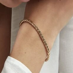 Bracelet Plaqué Or Jaune Avelyne 9 Bracelet Plaqué Or Jaune Avelyne -Fanny Boutique FQBFJW0673 model1