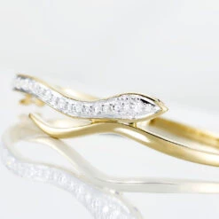 Bracelet Jonc Reyyanae Plaqué Or Jaune Oxyde De Zirconium -Fanny Boutique FQBFJZW169 view2