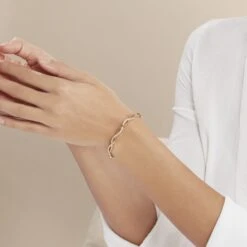 Bracelet Jonc Imae Plaqué Or Jaune Oxyde De Zirconium -Fanny Boutique FQBFJZW249 model0