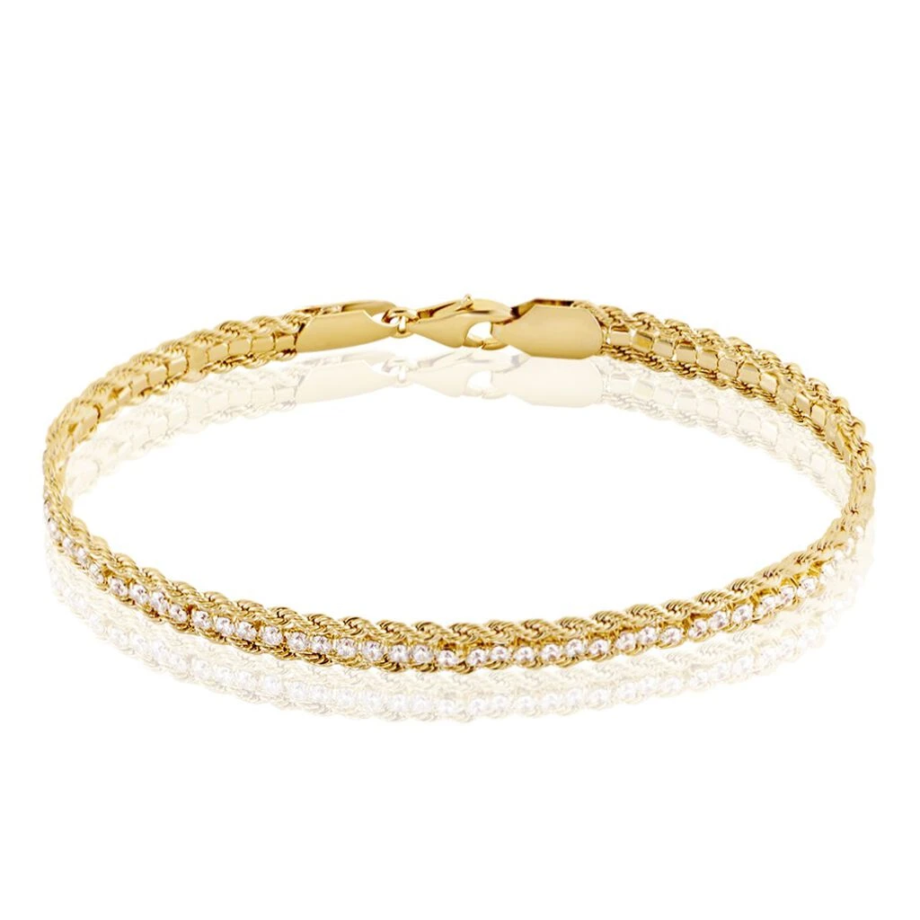 Bracelet Laur Plaqué Oxyde De Zirconium 3 Bracelet Laur Plaqué Oxyde De Zirconium