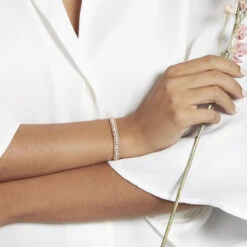 Bracelet Laur Plaqué Oxyde De Zirconium 8 Bracelet Laur Plaqué Oxyde De Zirconium -Fanny Boutique FQBFJZW392 model0