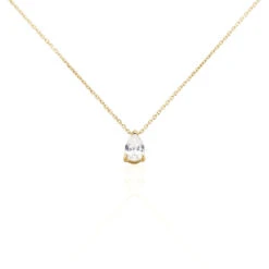 Collier Naellya Plaqué Or Jaune Oxyde De Zirconium
