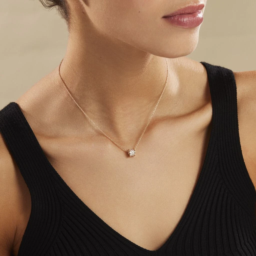 Collier Gia Plaqué Or Jaune Oxyde De Zirconium 5 Collier Gia Plaqué Or Jaune Oxyde De Zirconium – Image 3