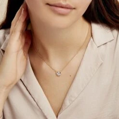 Collier Alais Plaqué Or Jaune Oxyde De Zirconium -Fanny Boutique FQCFJZW406 model0