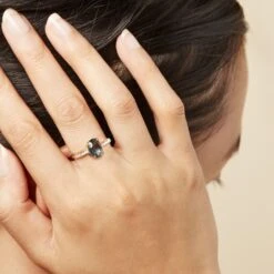 Bague Solitaire Nadau Plaqué Or Pierre Artificielle Oxyde 13 Bague Solitaire Nadau Plaqué Or Pierre Artificielle Oxyde -Fanny Boutique FQDFJL5001 model1