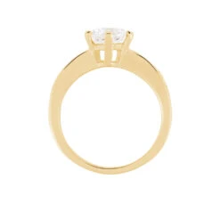 Bague Solitaire Stevie Plaqué Or Jaune Oxyde De Zirconium -Fanny Boutique FQDFJZW260 view2