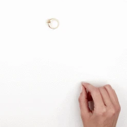 Bague Solitaire Stevie Plaqué Or Jaune Oxyde De Zirconium -Fanny Boutique FQDFJZW260 view4