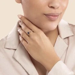 Bague Tyana Plaqué Or Jaune Pierre De Synthese Et Oxyde De Zirconium 12 Bague Tyana Plaqué Or Jaune Pierre De Synthese Et Oxyde De Zirconium -Fanny Boutique FQDFJZW476 model0