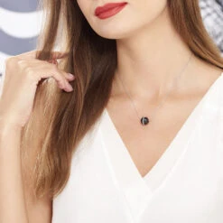 Collier Nina Cera Argent Blanc Strass Et Céramique 9 Collier Nina Cera Argent Blanc Strass Et Céramique -Fanny Boutique MACFBXN143 model0