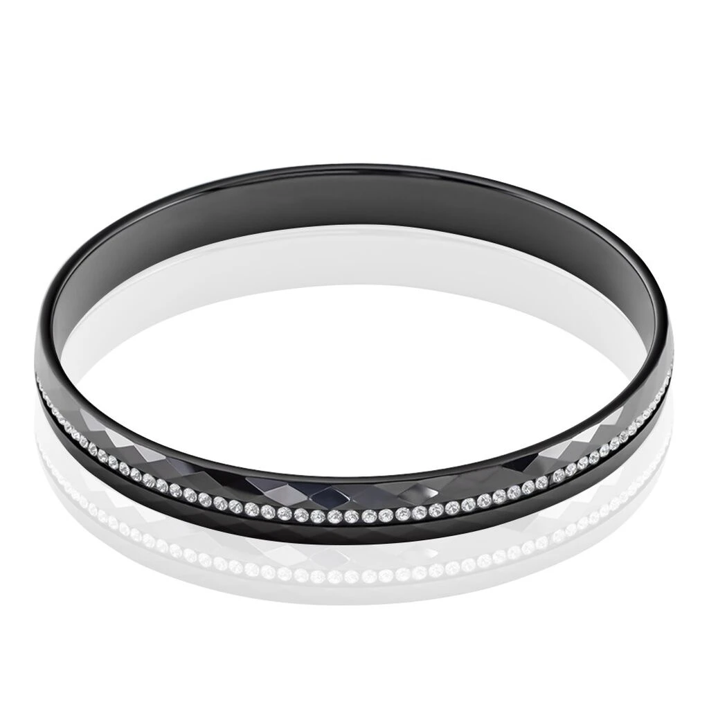 Bracelet Jonc Lola Cera Ceramique Noir Strass Et Céramique 3 Bracelet Jonc Lola Cera Ceramique Noir Strass Et Céramique